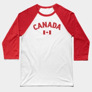 Canada Flag Baseball T-Shirt